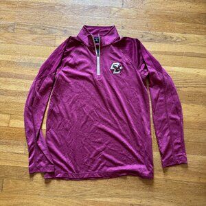 Champion Red Boston College Quarter Zip